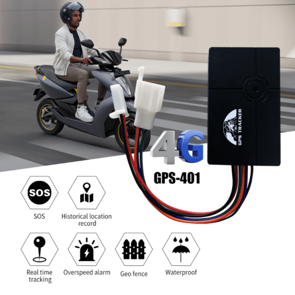 Gps Tracker 401D 4G 12V-24V με Remote control - Image 2